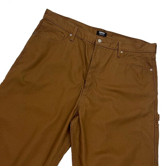 Levis Denizen Loose Fit Carpenter Jeans Mens Brown Denim Pants Wide Leg 40 x 30 - Picture 2 of 6